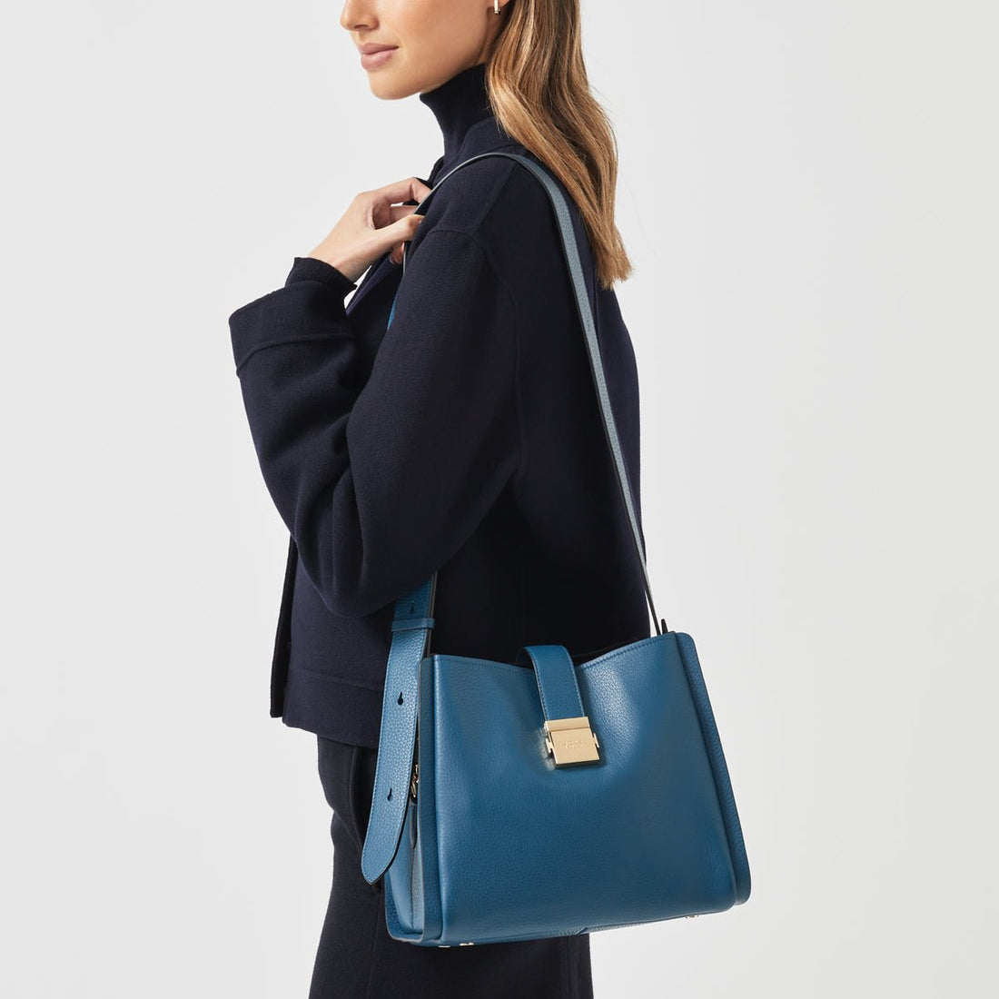 Sloane Street Deepsea Medium Ziptop Crossbody - RUTHERFORD & Co