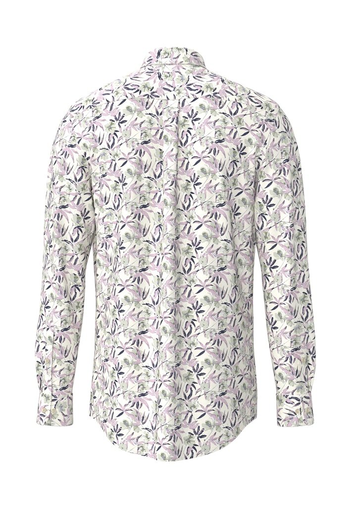 Slub Flower Print, B.D., 1/1 Magnolia - RUTHERFORD & Co