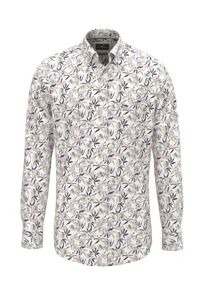 Slub Flower Print, B.D., 1/1 Magnolia - RUTHERFORD & Co