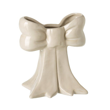 Small Ceramic Bow Vase - RUTHERFORD & Co