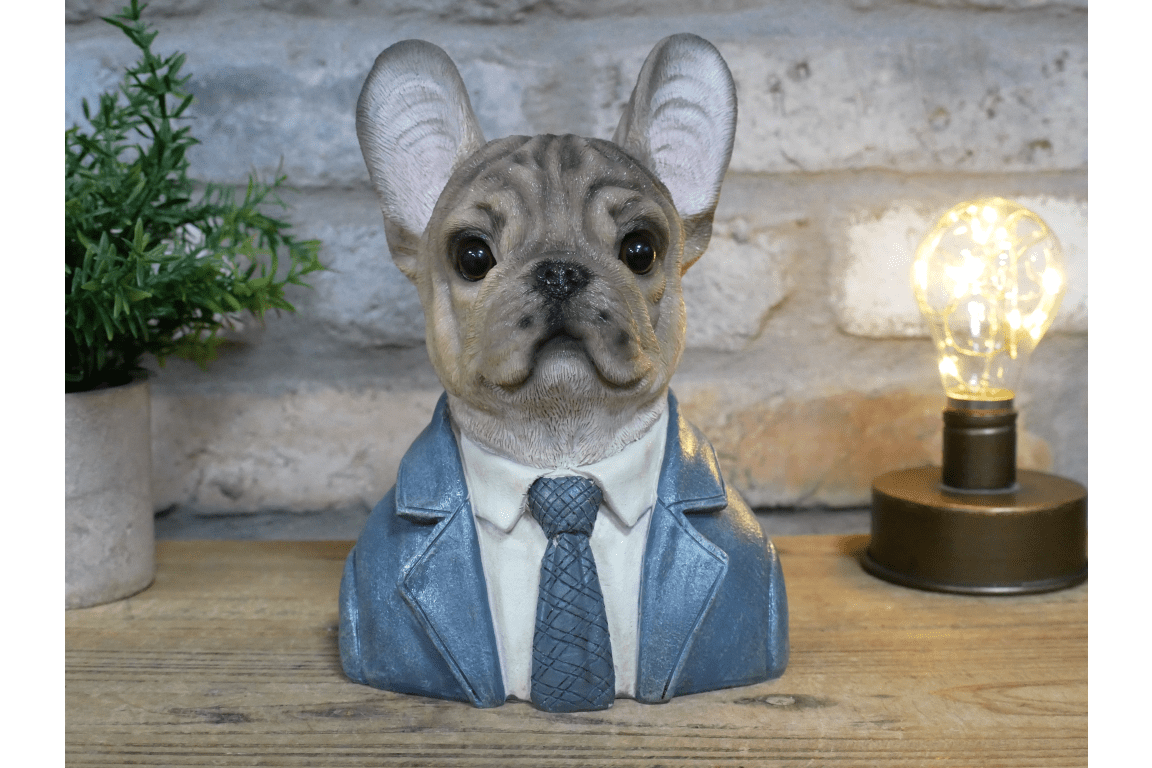 Small Frenchie Dog Bust - RUTHERFORD & Co