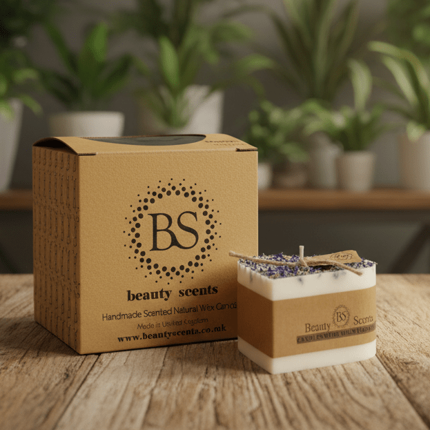 Small Heart Scented Candle with Wild Flowers - RUTHERFORD & Co