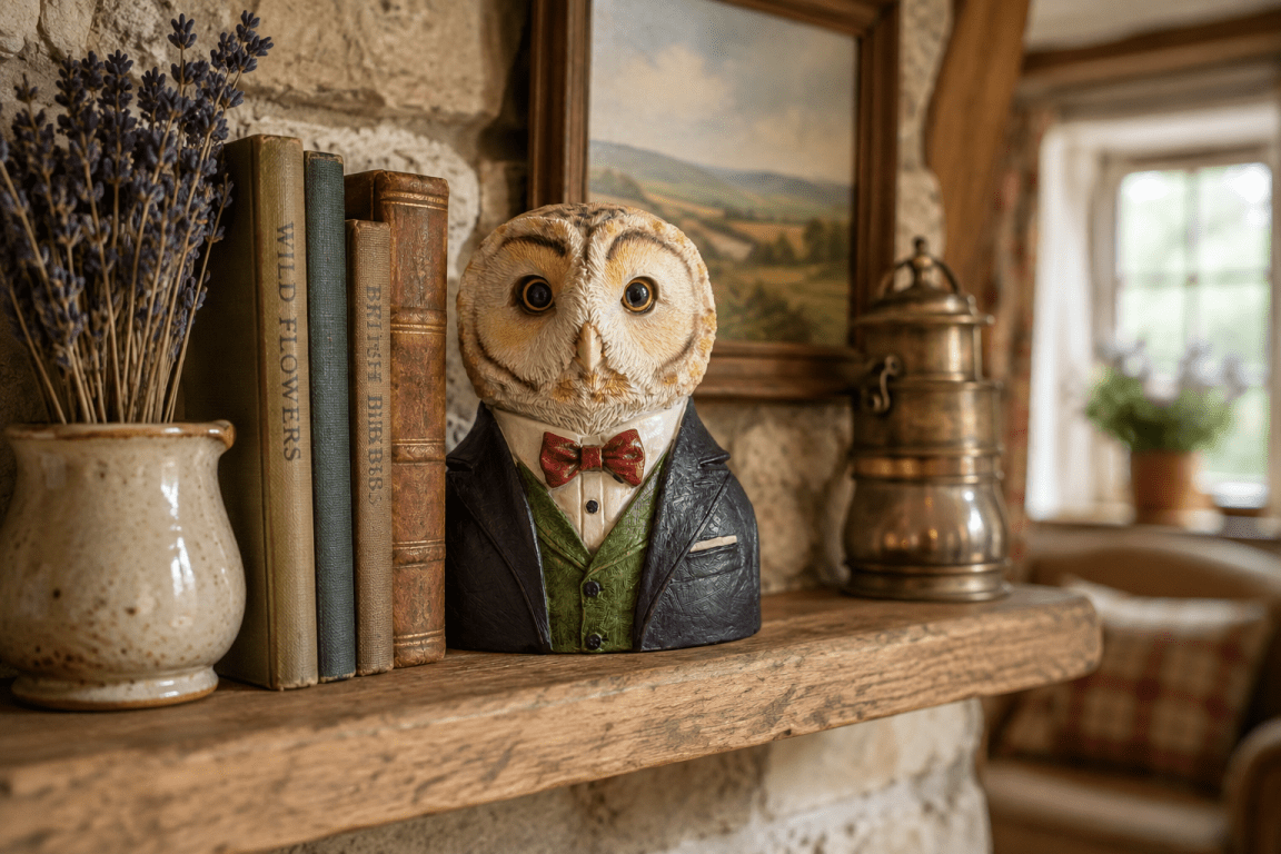Small Owl Bust - RUTHERFORD & Co