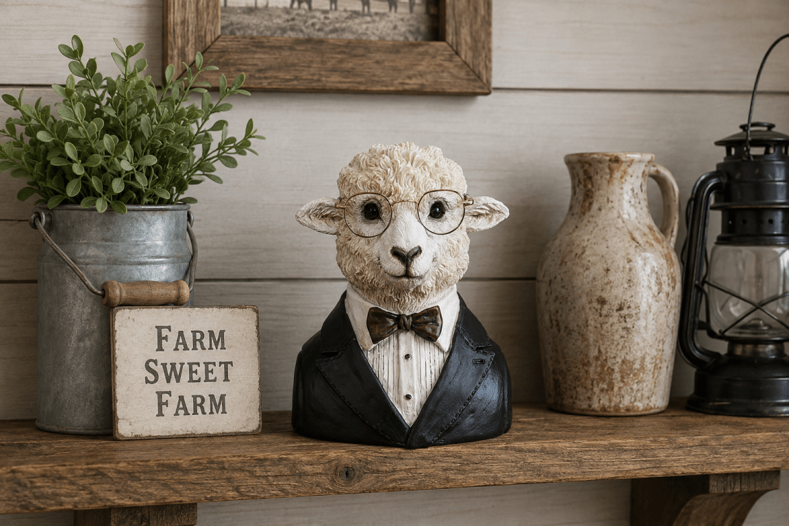 Small Sheep Bust - RUTHERFORD & Co