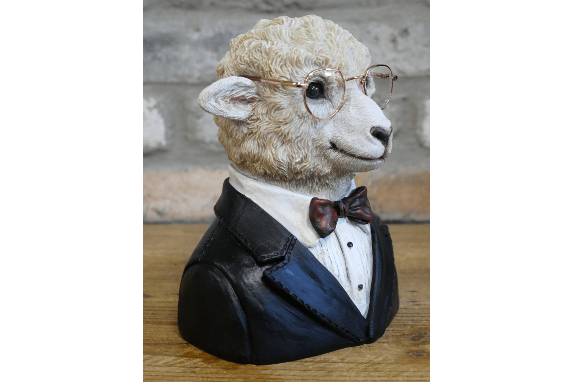 Small Sheep Bust - RUTHERFORD & Co