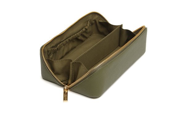 Small Train Case/Olive - RUTHERFORD & Co