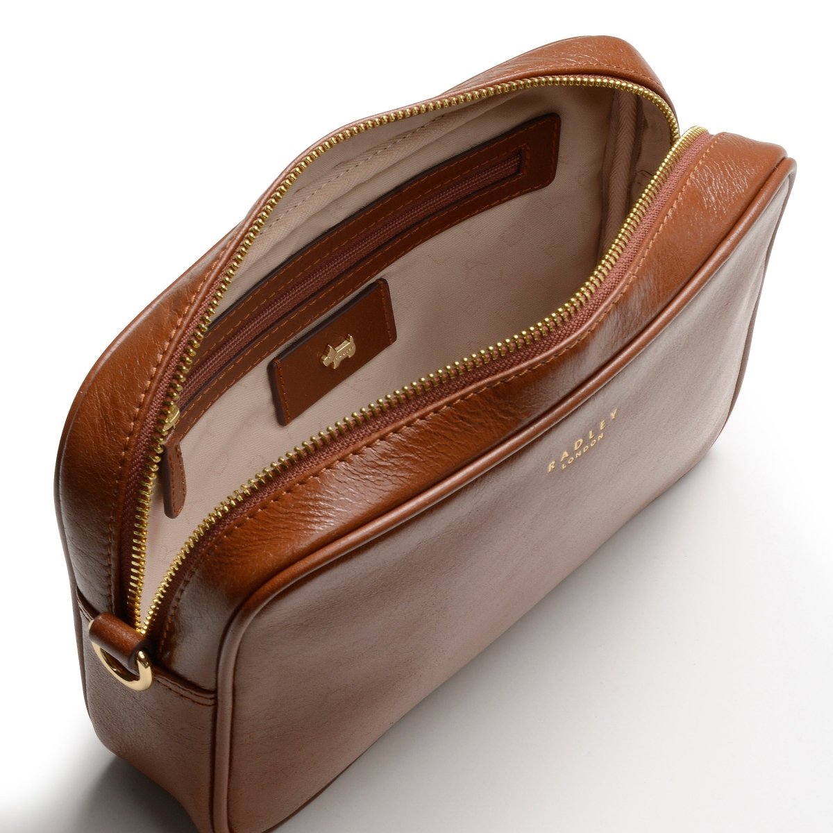 Small Ziptop Camera Bag Brown - RUTHERFORD & Co