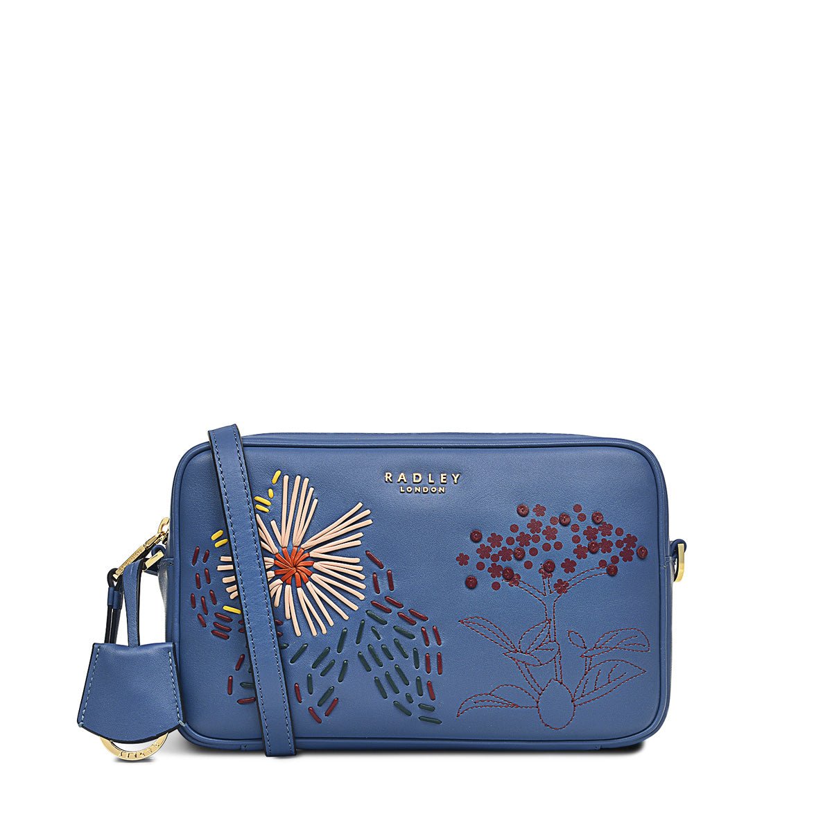Small Ziptop Camera Bag Vintage Blue - RUTHERFORD & Co