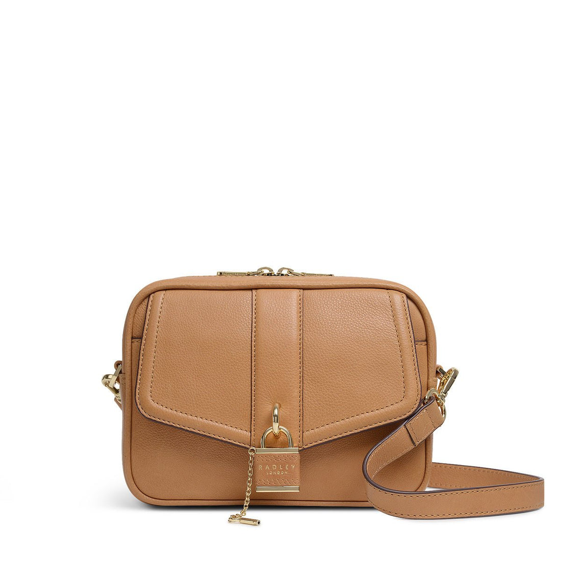 Small Ziptop Crossbody Brown - RUTHERFORD & Co