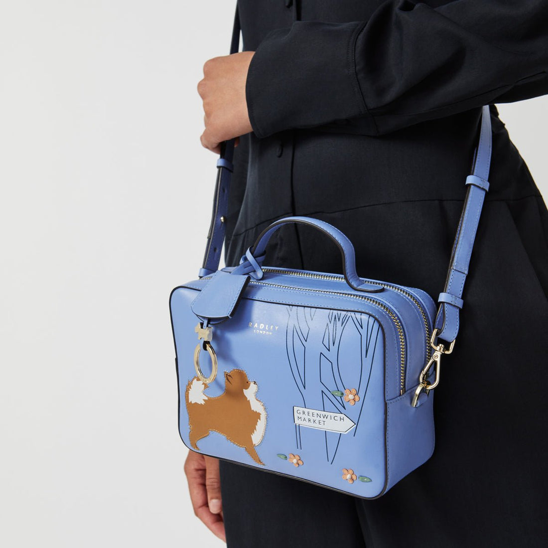 Small Ziptop Crossbody Cornflower - RUTHERFORD & Co