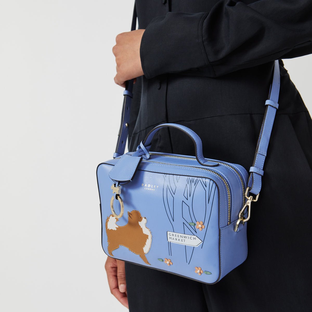 Small Ziptop Crossbody Cornflower - RUTHERFORD & Co