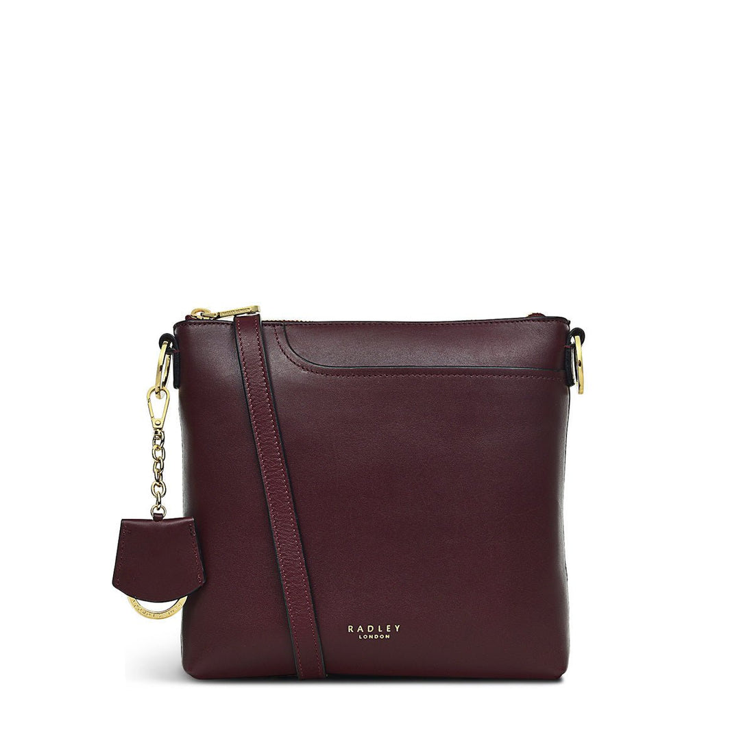 Small Ziptop Crossbody Dark Cherry - RUTHERFORD & Co