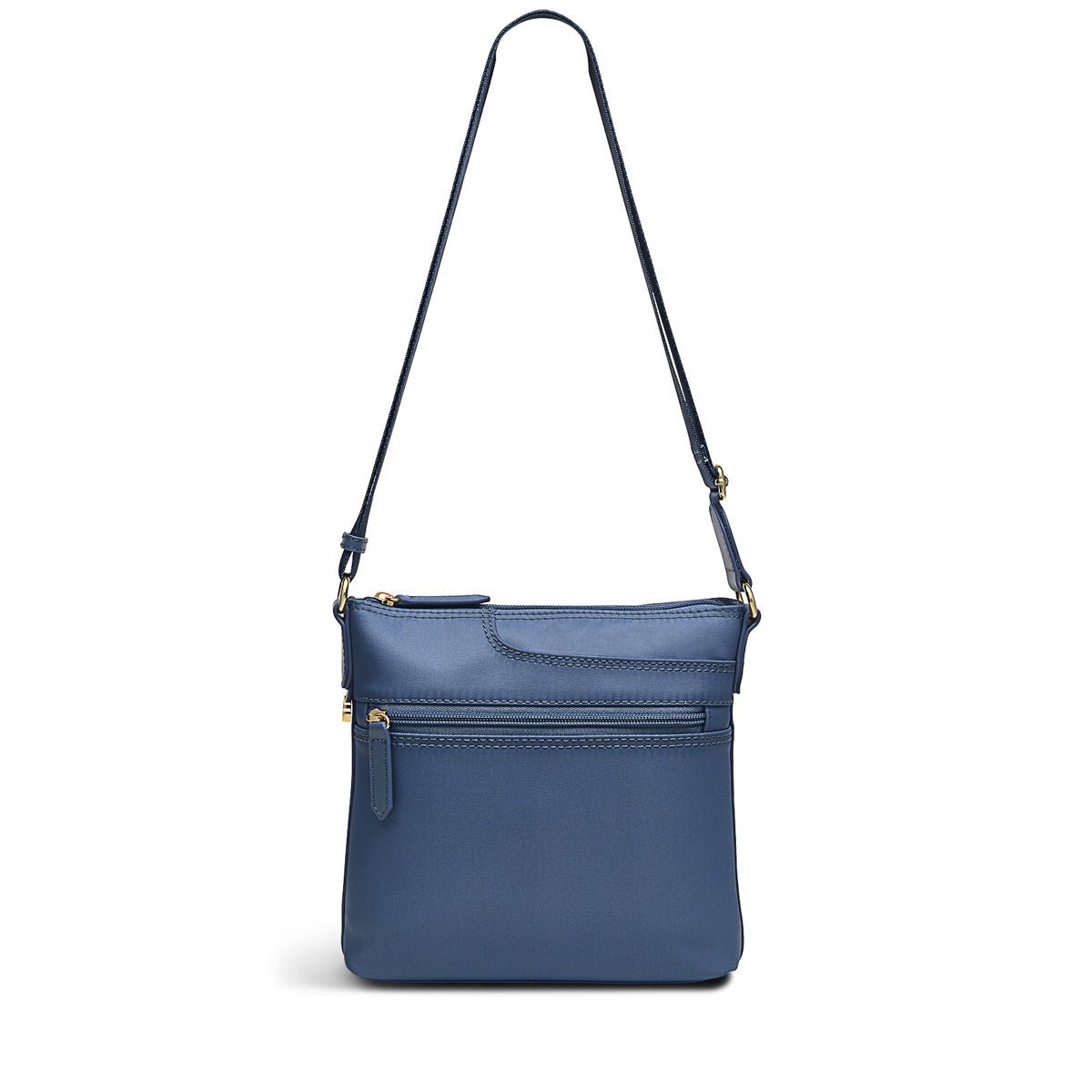 Small Ziptop Crossbody Vintage Blue - RUTHERFORD & Co