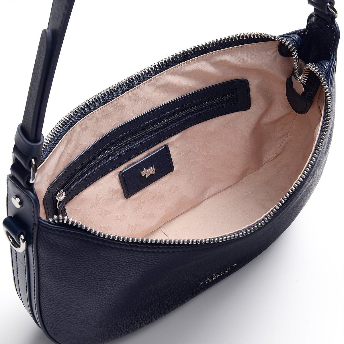 Small Ziptop Multiway Dark Blue - RUTHERFORD & Co