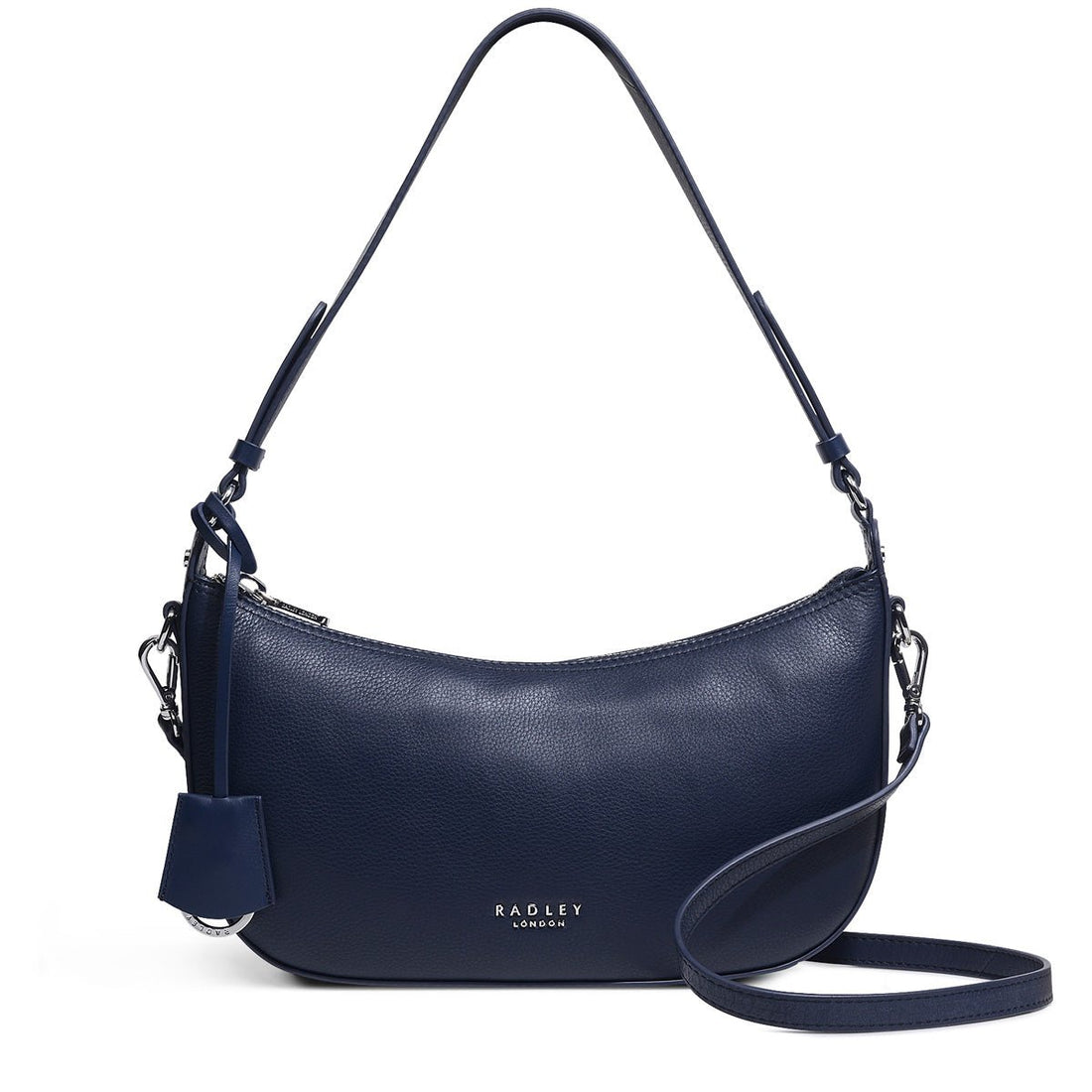 Small Ziptop Multiway Dark Blue - RUTHERFORD & Co
