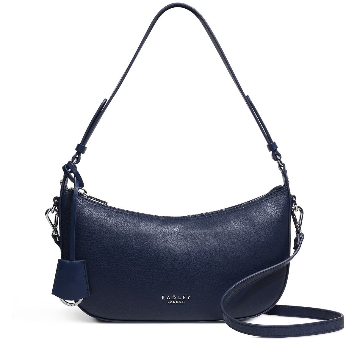 Small Ziptop Multiway Dark Blue - RUTHERFORD & Co