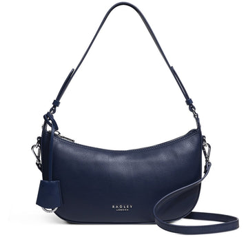 Small Ziptop Multiway Dark Blue - RUTHERFORD & Co