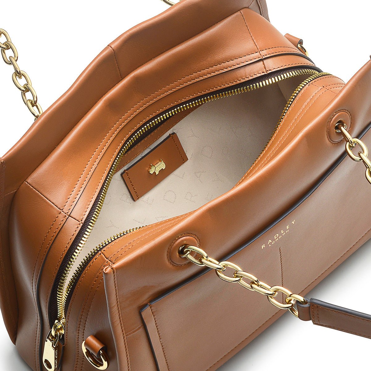 Small Ziptop Multiway Toffee - RUTHERFORD & Co