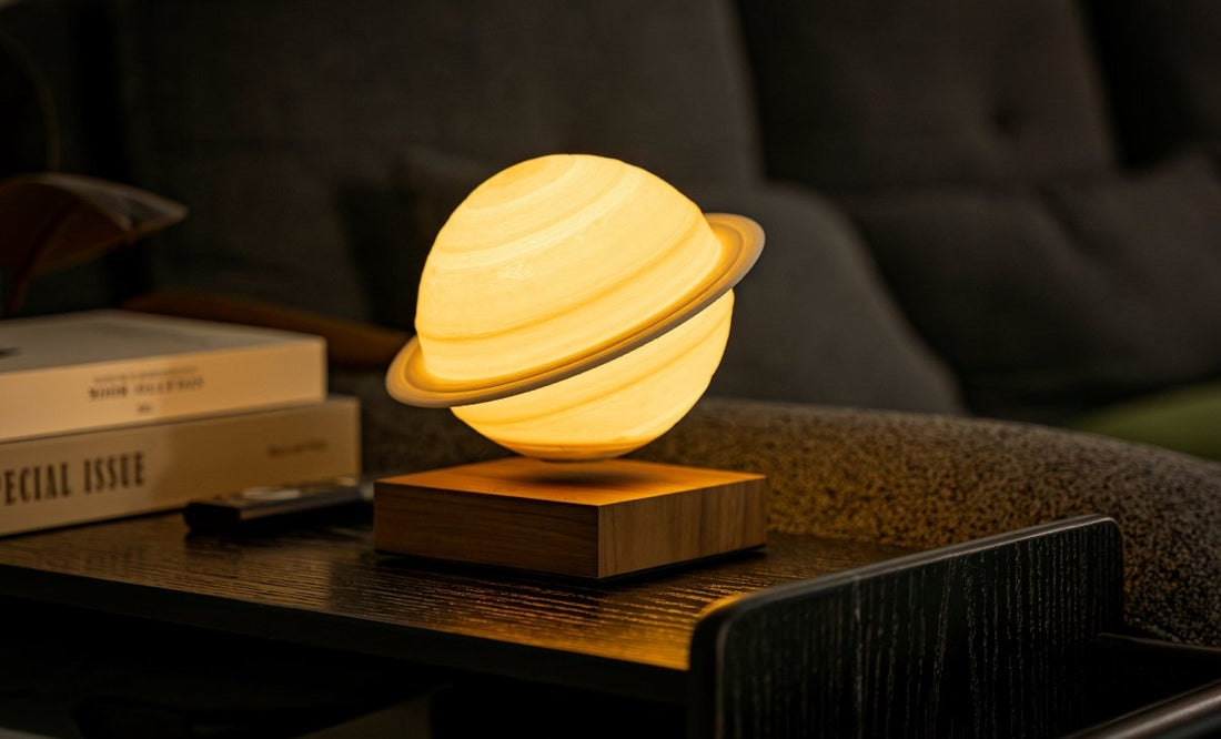 Smart Saturn Lamp/Walnut - RUTHERFORD & Co