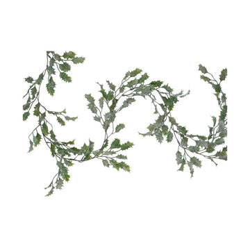 Snowy Holly Garland (180cm) - RUTHERFORD & Co
