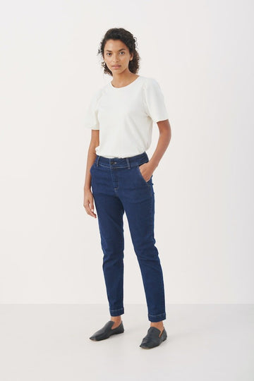 SoffiaPW Pa Trousers - Dark Denim - RUTHERFORD & Co