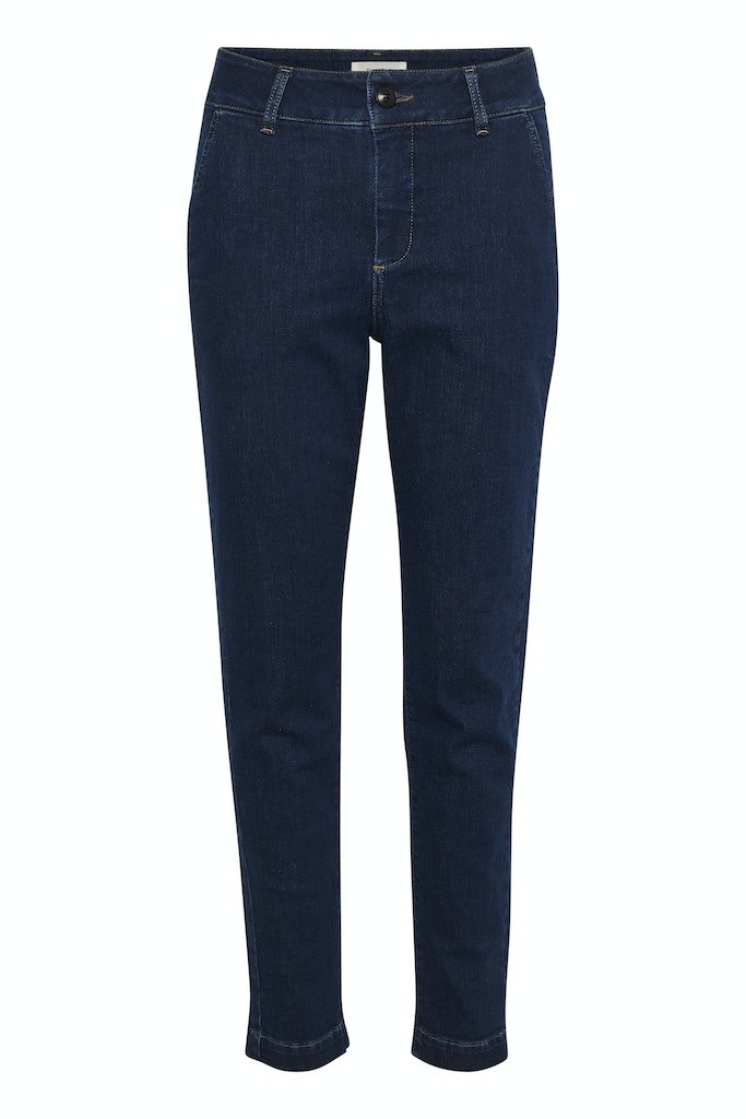 SoffiaPW Pa Trousers - Dark Denim - RUTHERFORD & Co