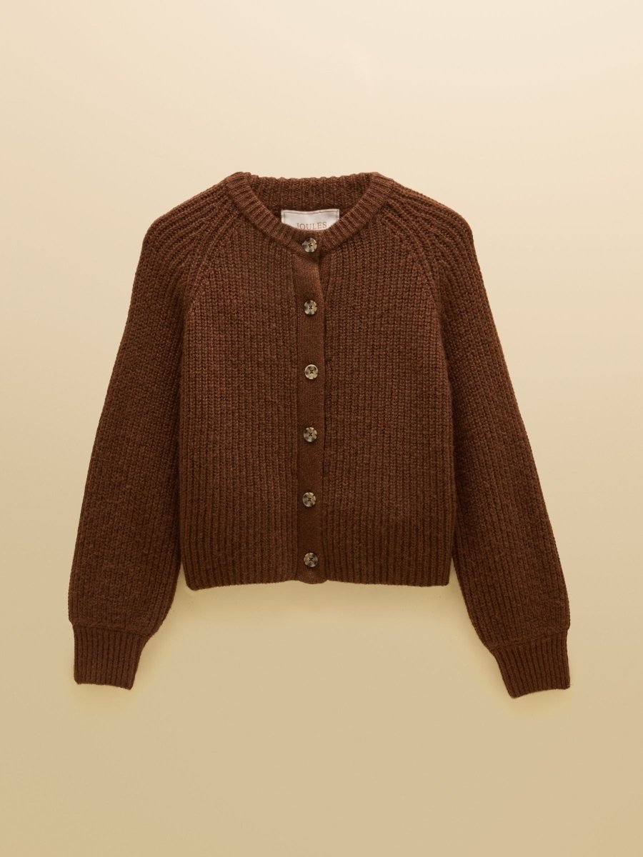 Soft Handle Cardigan - Chocolate Brown - RUTHERFORD & Co