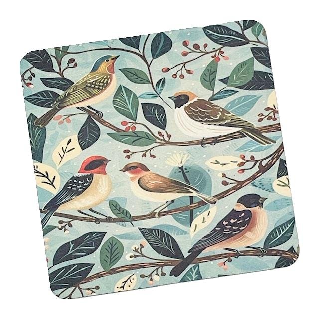 Song Birds MDF Coaster - RUTHERFORD & Co