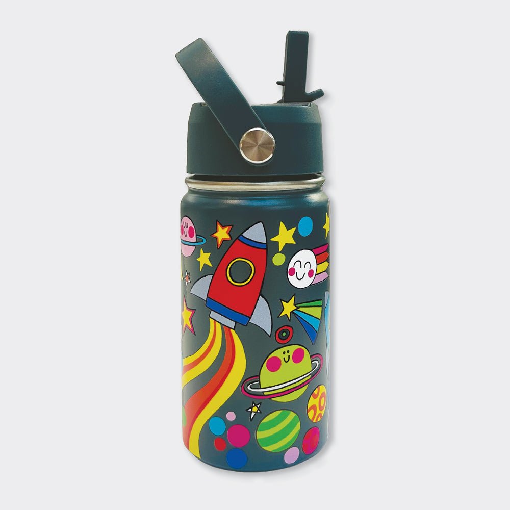 Space Kids Insulated Stainless Steel Water Bottle - 340ml - RUTHERFORD & Co