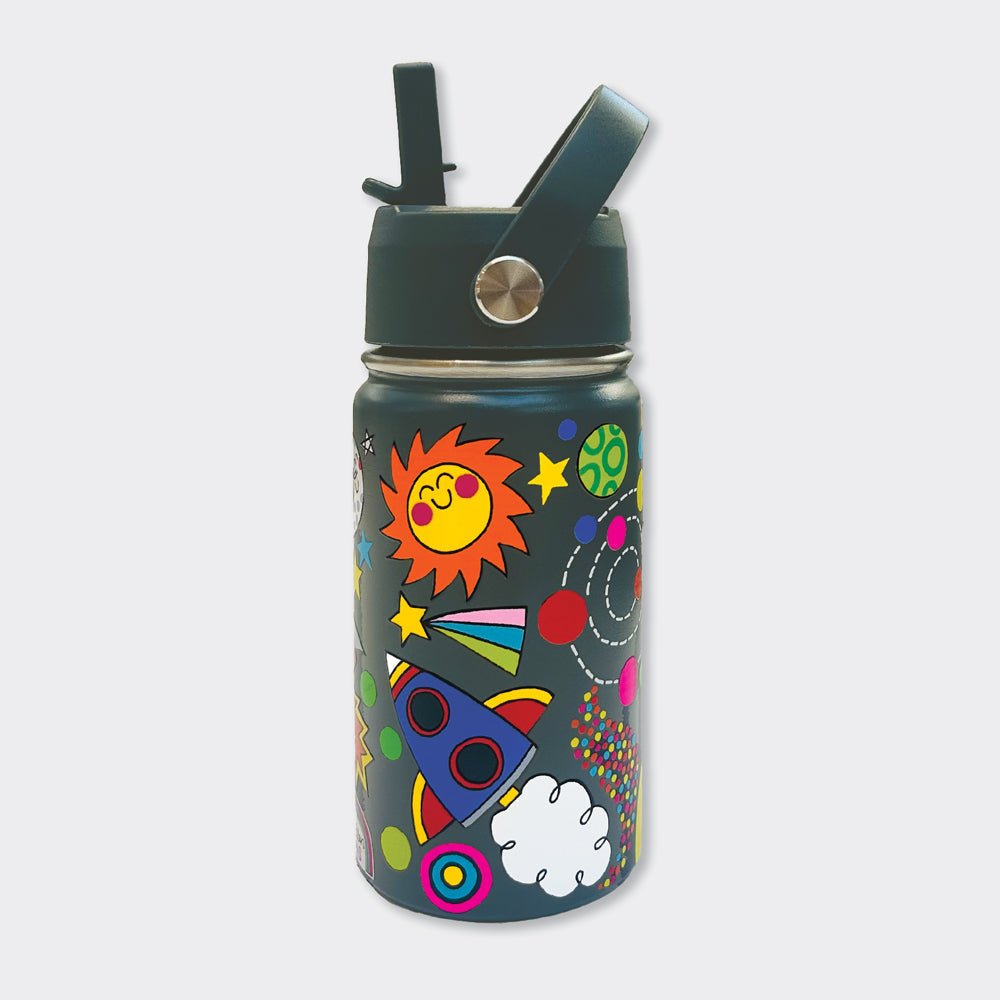 Space Kids Insulated Stainless Steel Water Bottle - 340ml - RUTHERFORD & Co