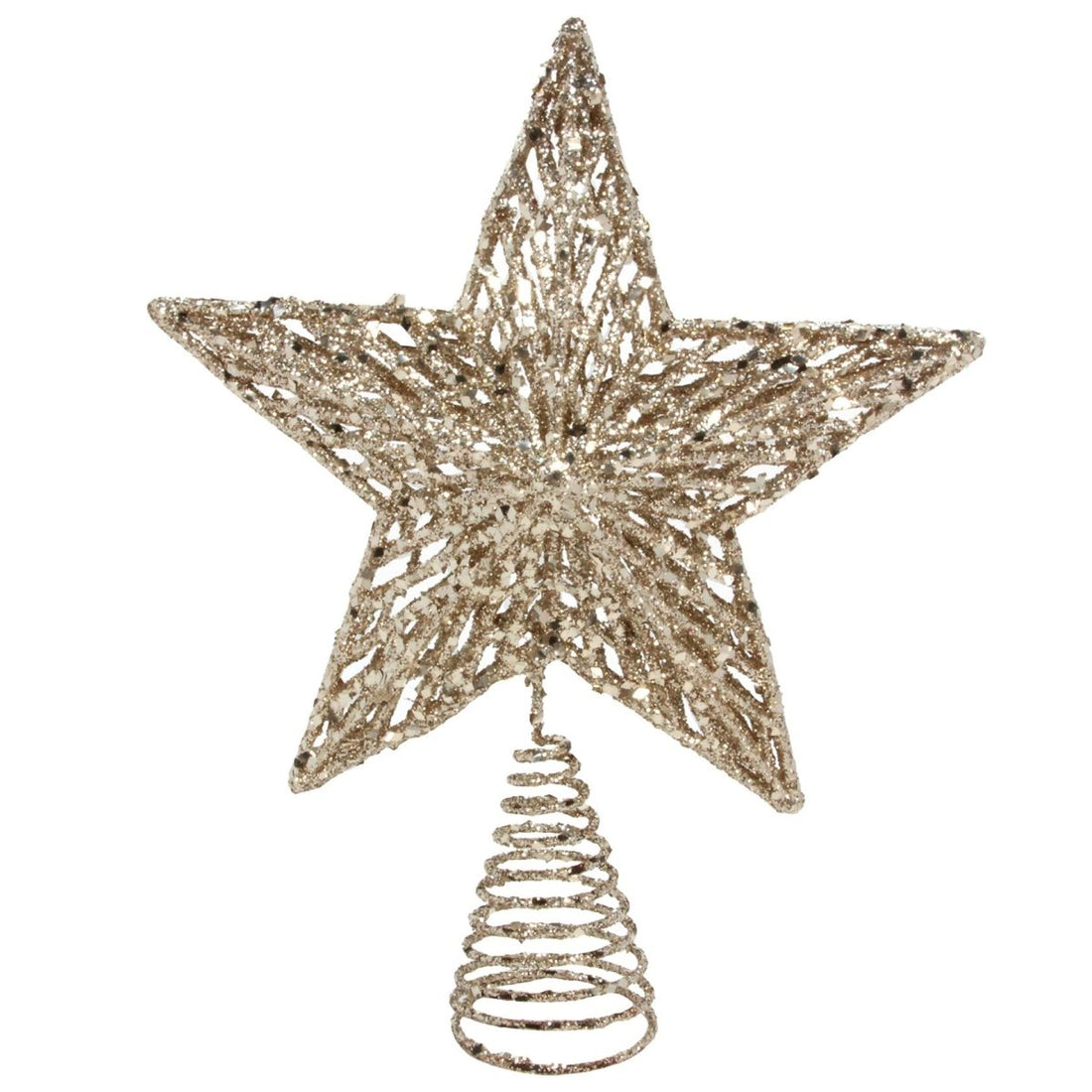 Sparkling Moulded Tree Top Star/Gold/Lge 35cm - RUTHERFORD & Co