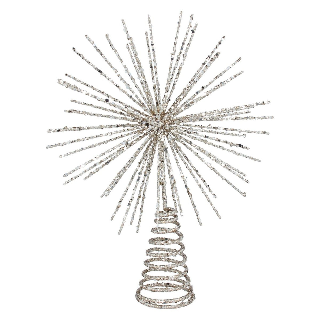 Spikey Wire Starburst Tree Topper/Gold - RUTHERFORD & Co