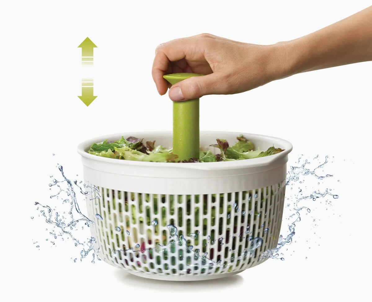 Spindola™ Green In - sink Salad - spinning Colander - RUTHERFORD & Co