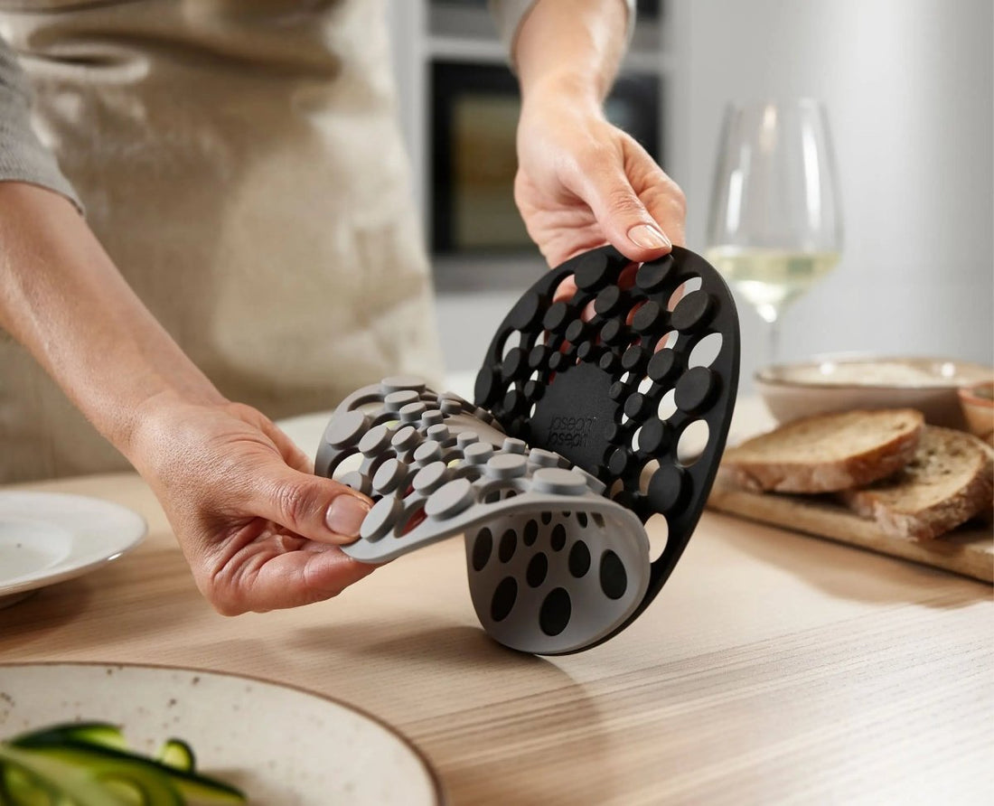 Spot - On™ Set of 2 Grey Silicone Trivets - RUTHERFORD & Co
