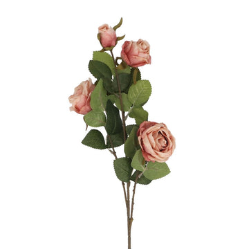 Spray 70cm - Antique Pink Roses - RUTHERFORD & Co