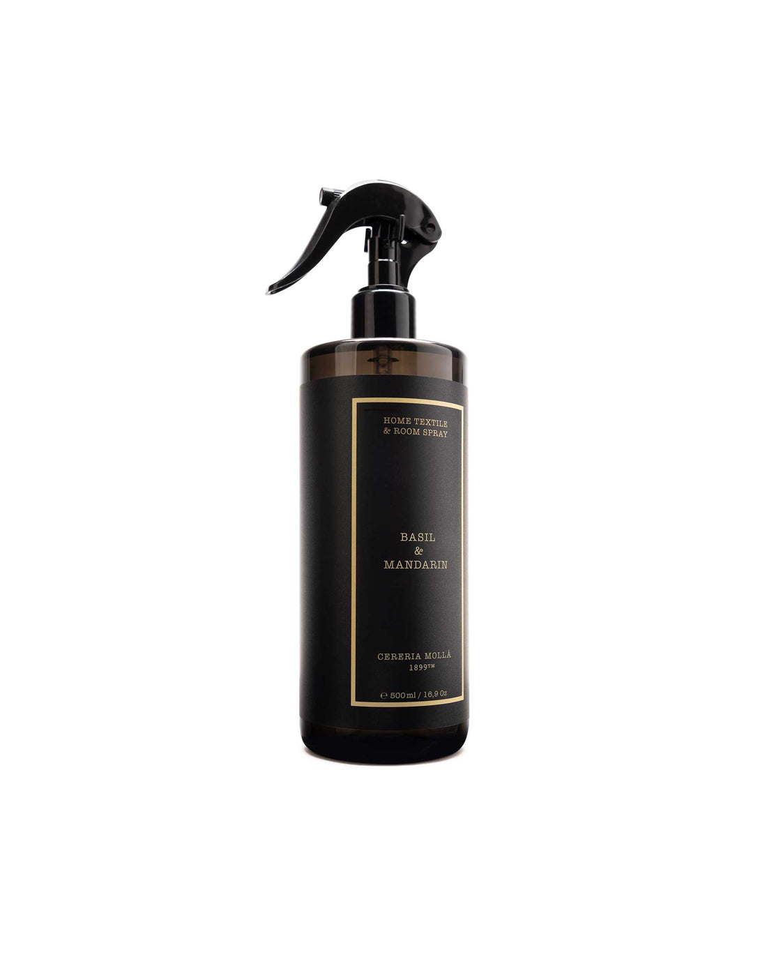 Home Textile & Room Spray 500ml - Basil & Mandarin - Black