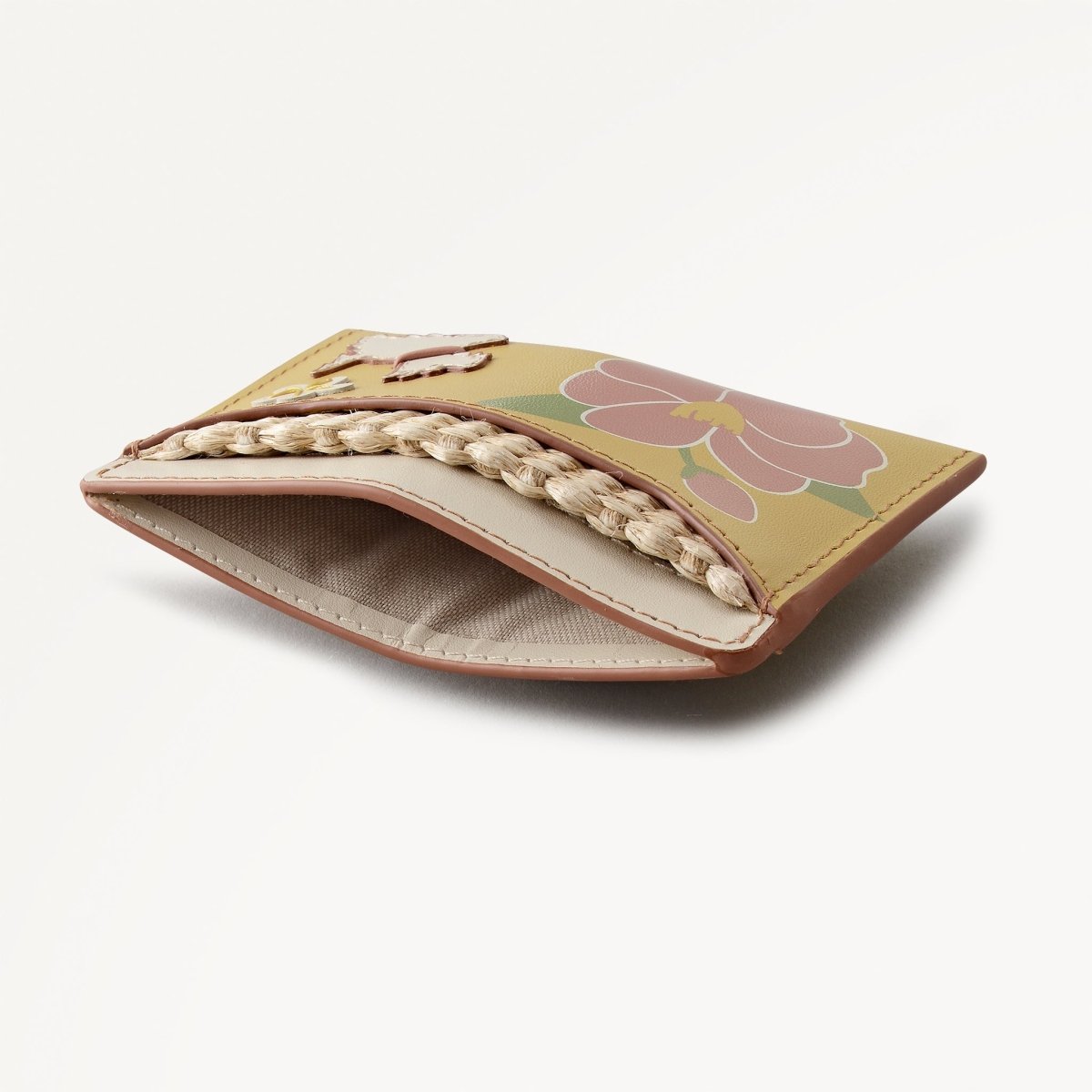 Spring Blooms Medium Card Holder Salt - RUTHERFORD & Co