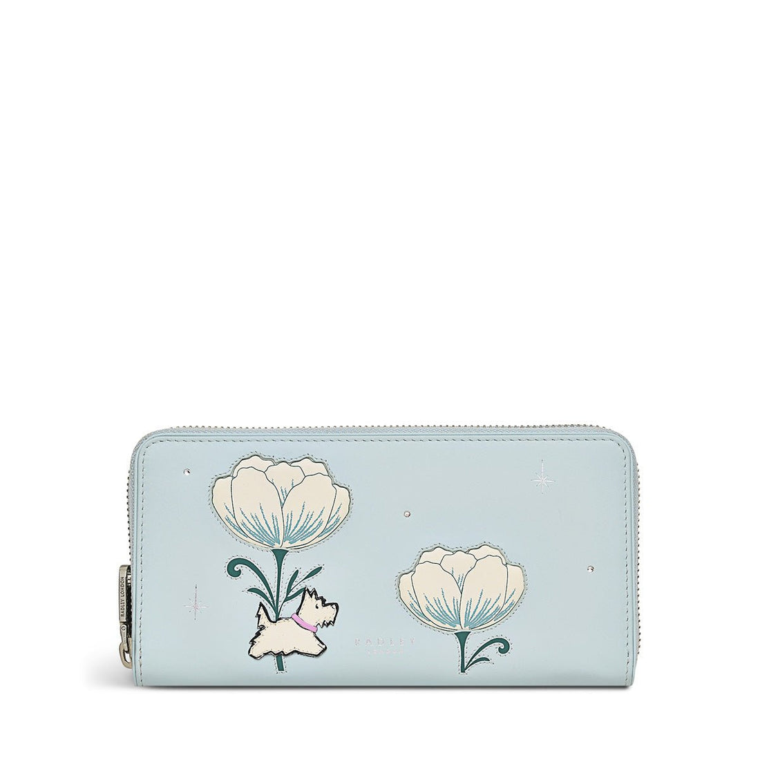 Spring Rose Seafoam Large Zip Around Matinee - RUTHERFORD & Co