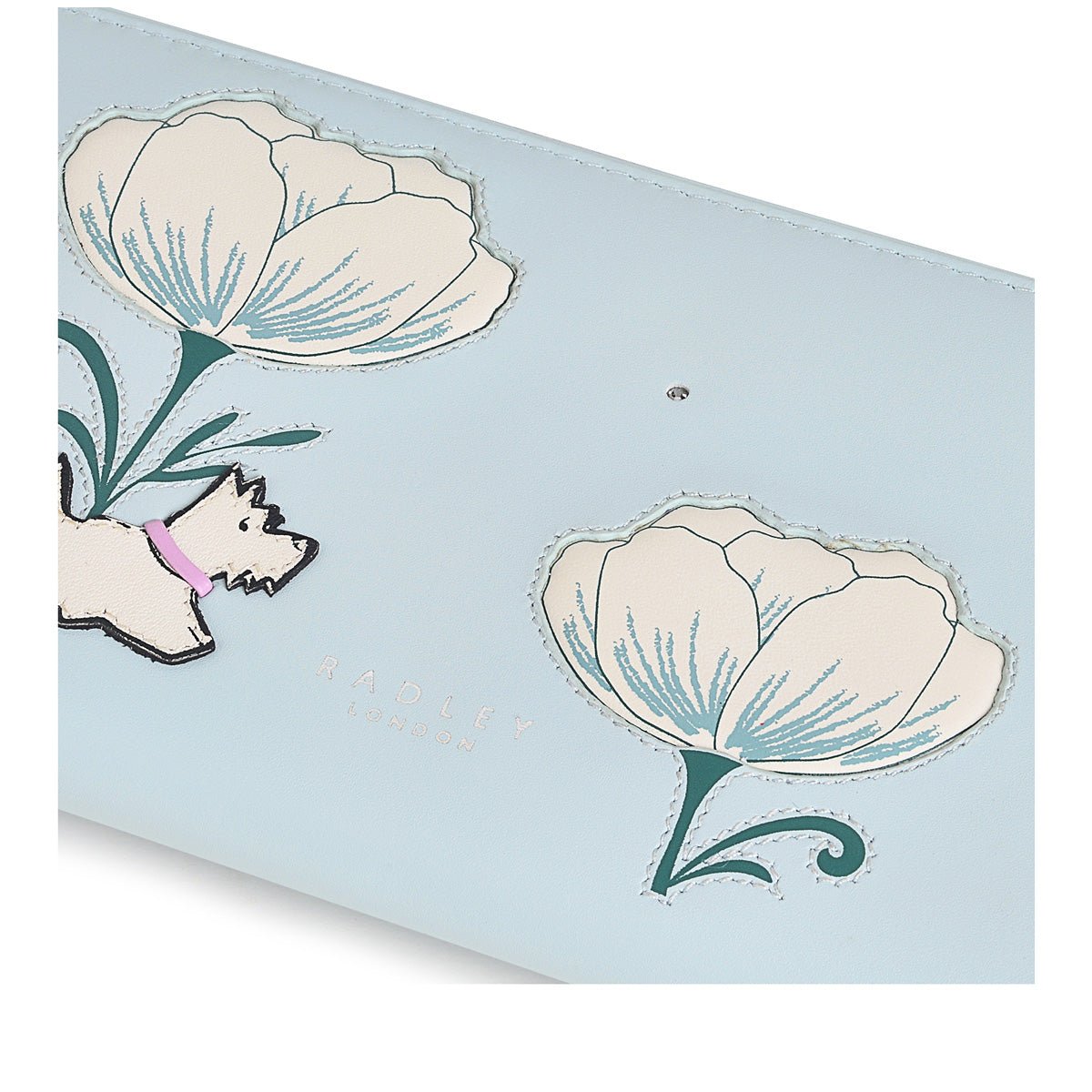 Spring Rose Seafoam Large Zip Around Matinee - RUTHERFORD & Co