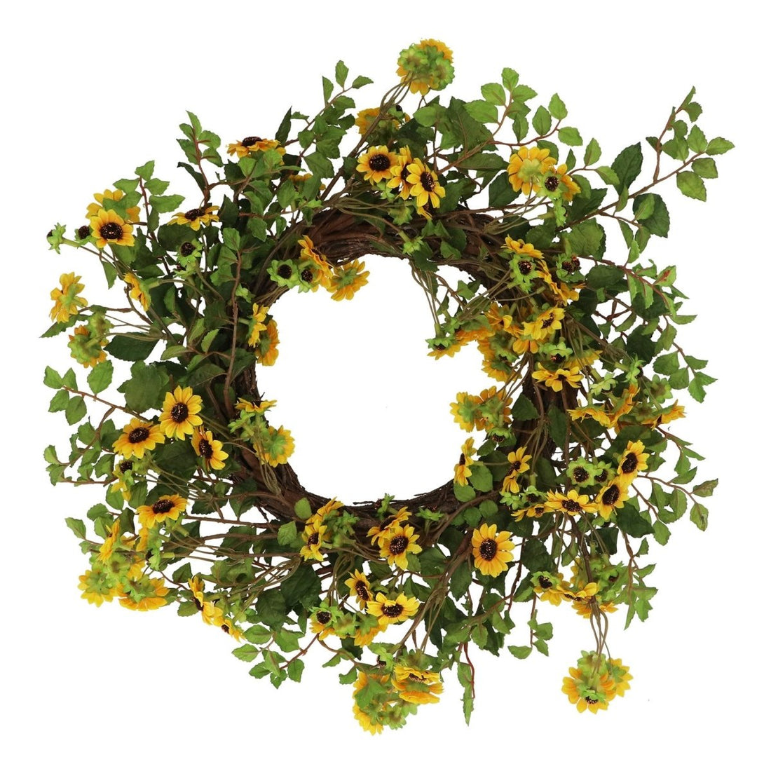 Spring Wreath 51cm - Mini Sunflowers - RUTHERFORD & Co