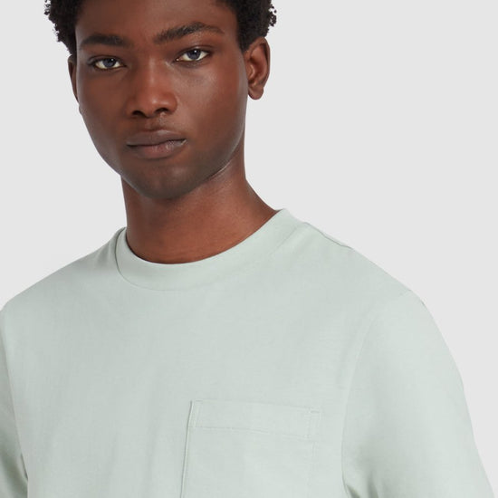 Stacy Regular Fit Pocket T-Shirt In Grove Green - RUTHERFORD & Co