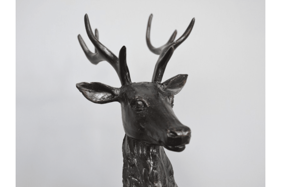 Stag on Plinth - RUTHERFORD & Co