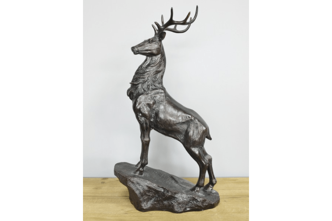 Stag on Plinth - RUTHERFORD & Co