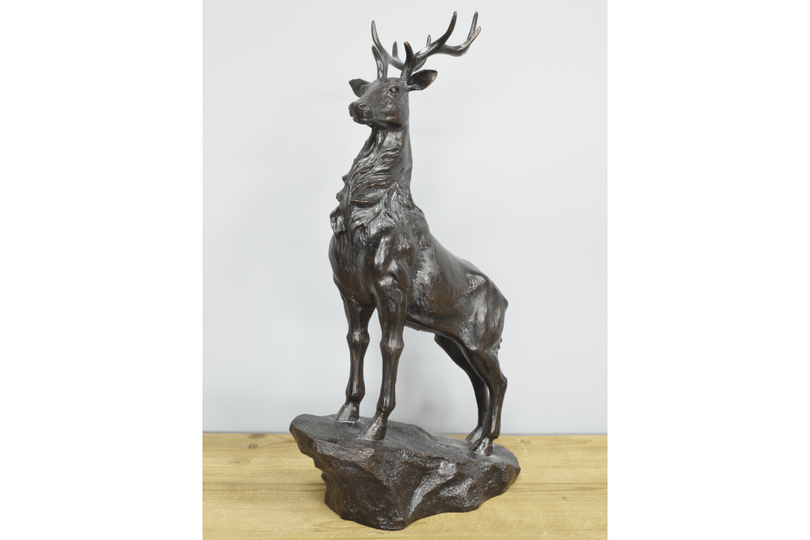 Stag on Plinth - RUTHERFORD & Co