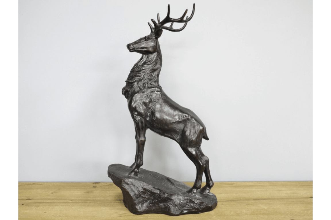 Stag on Plinth - RUTHERFORD & Co