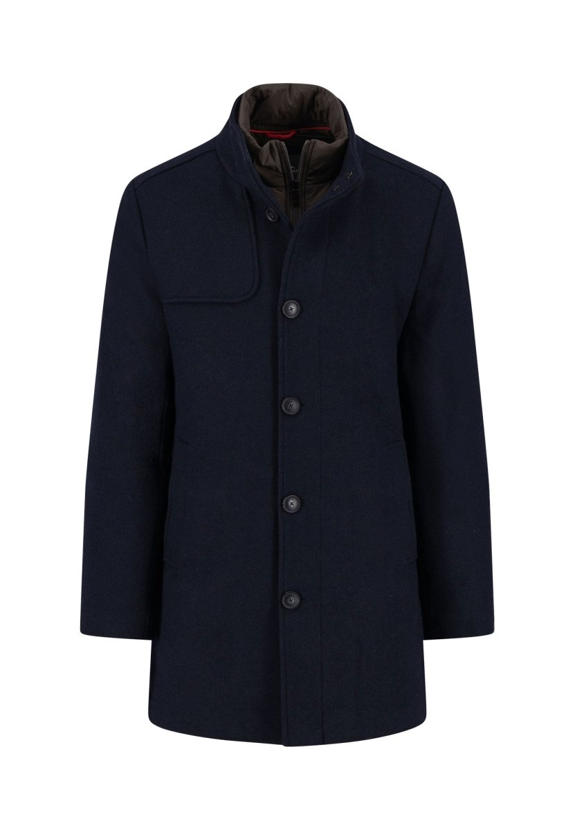 Standcollar Coat with insert - RUTHERFORD & Co