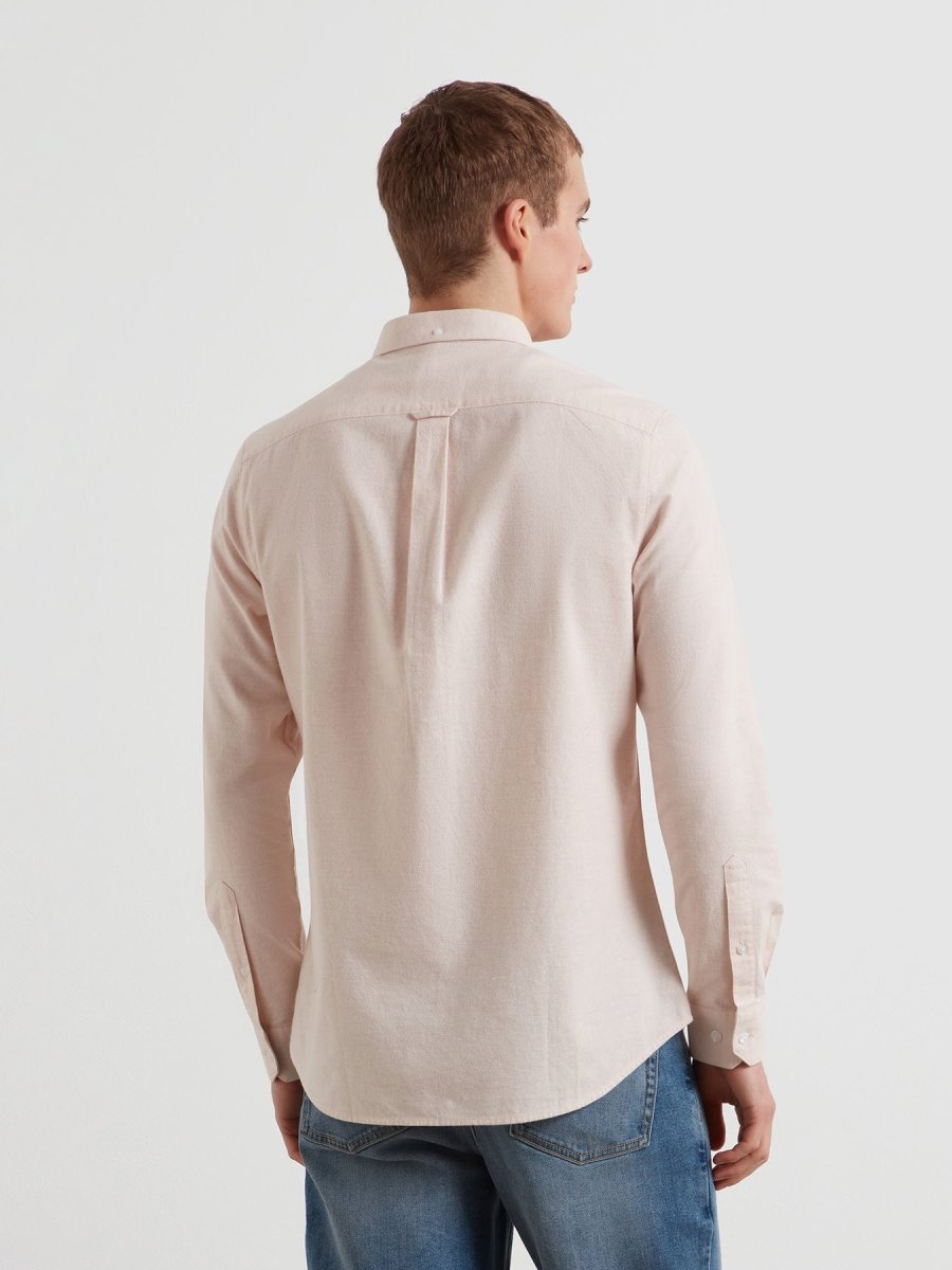 Steen Casual Fit Shirt In Floral Pink Marl - RUTHERFORD & Co
