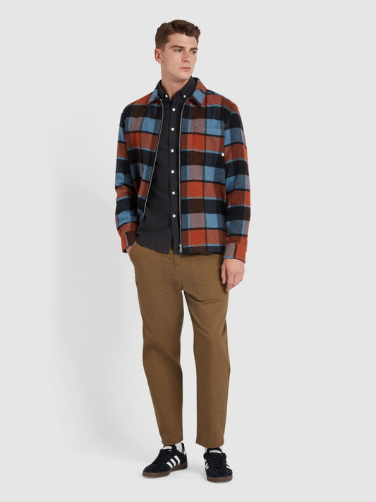 Steen Slim Fit Brushed Organic Cotton Shirt - RUTHERFORD & Co