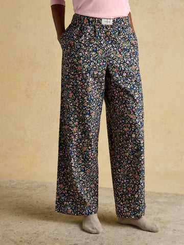 Stella Ditsy Floral Woven Brushed Cotton Pyjama Bottoms - RUTHERFORD & Co