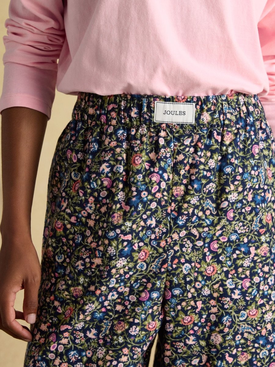 Stella Ditsy Floral Woven Brushed Cotton Pyjama Bottoms - RUTHERFORD & Co